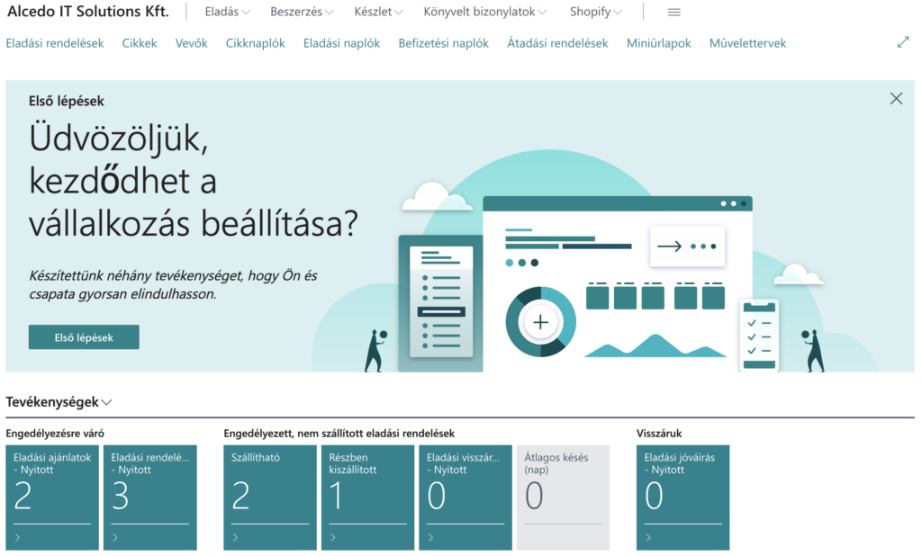 businesscentral 365 Business Central Integrált vállalatirányítási rendszer